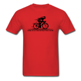 Eat RIght - Cycling - Black - Unisex Classic T-Shirt - red