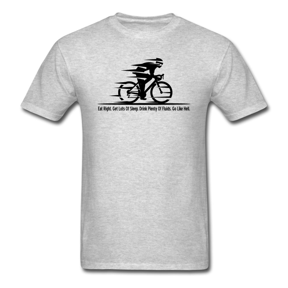 Eat RIght - Cycling - Black - Unisex Classic T-Shirt - heather gray