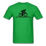 Eat RIght - Cycling - Black - Unisex Classic T-Shirt - bright green