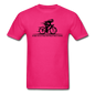 Eat RIght - Cycling - Black - Unisex Classic T-Shirt - fuchsia