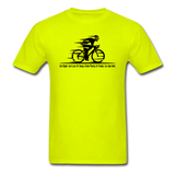 Eat RIght - Cycling - Black - Unisex Classic T-Shirt - safety green