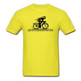 Eat RIght - Cycling - Black - Unisex Classic T-Shirt - yellow