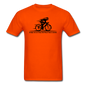 Eat RIght - Cycling - Black - Unisex Classic T-Shirt - orange