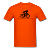 Eat RIght - Cycling - Black - Unisex Classic T-Shirt - orange