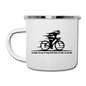 Eat RIght - Cycling - Black - Camper Mug - white