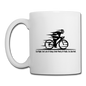 Eat RIght - Cycling - Black - Coffee/Tea Mug - white