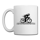Eat RIght - Cycling - Black - Coffee/Tea Mug - white