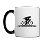 Eat RIght - Cycling - Black - Contrast Coffee Mug - white/black