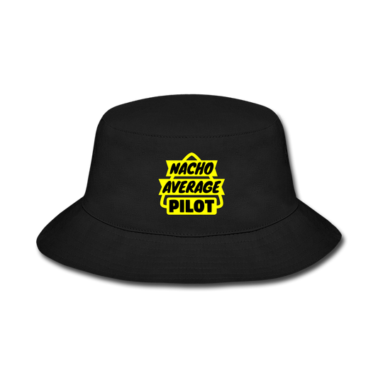 Nacho Average Pilot - Bucket Hat - black