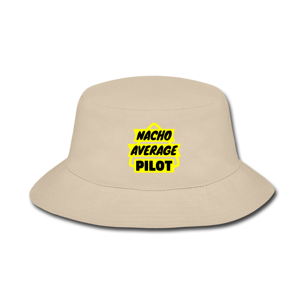 Nacho Average Pilot - Bucket Hat - cream