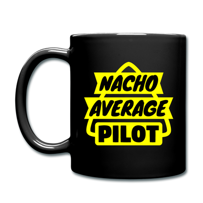 Nacho Average Pilot - Full Color Mug - black