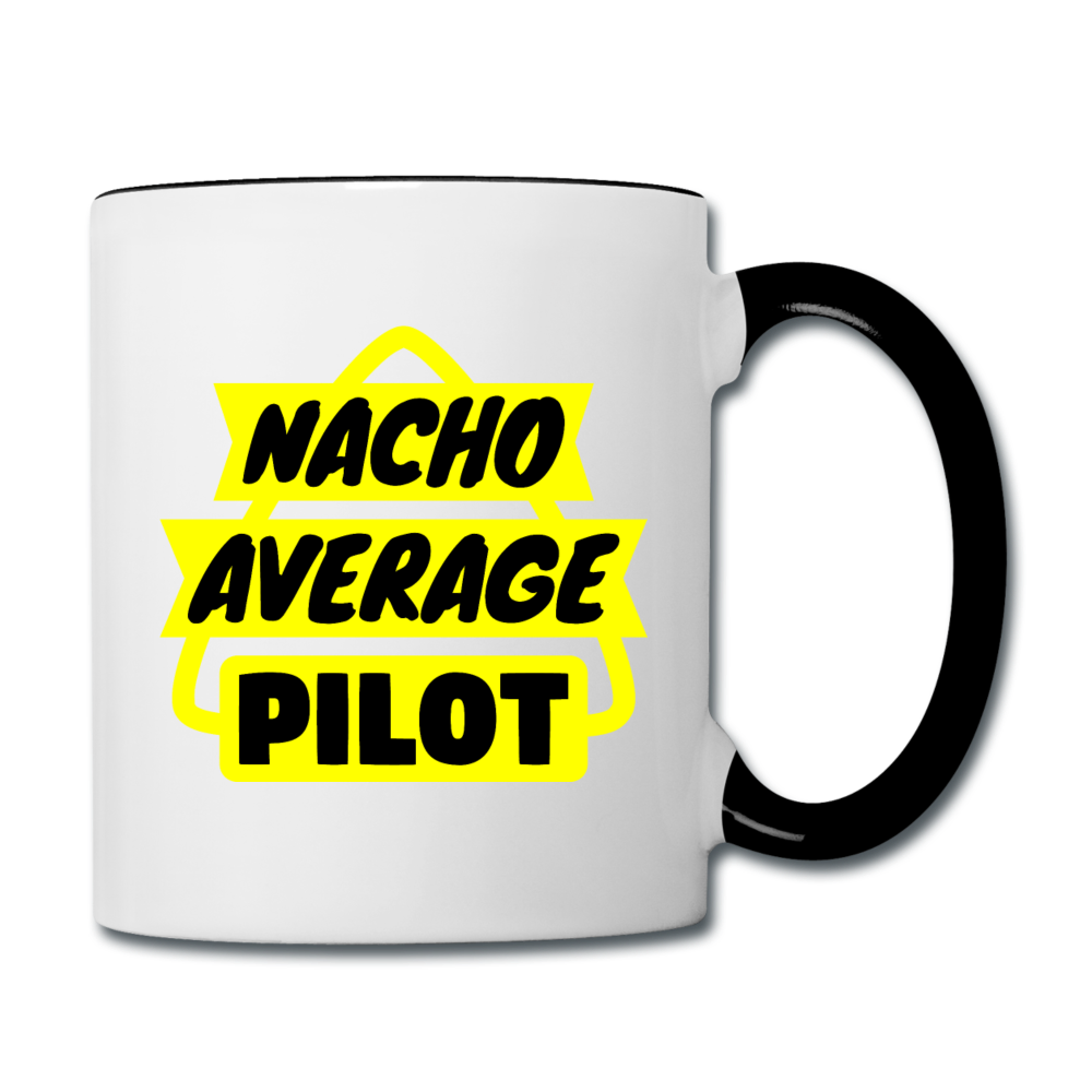 Nacho Average Pilot - Contrast Coffee Mug - white/black