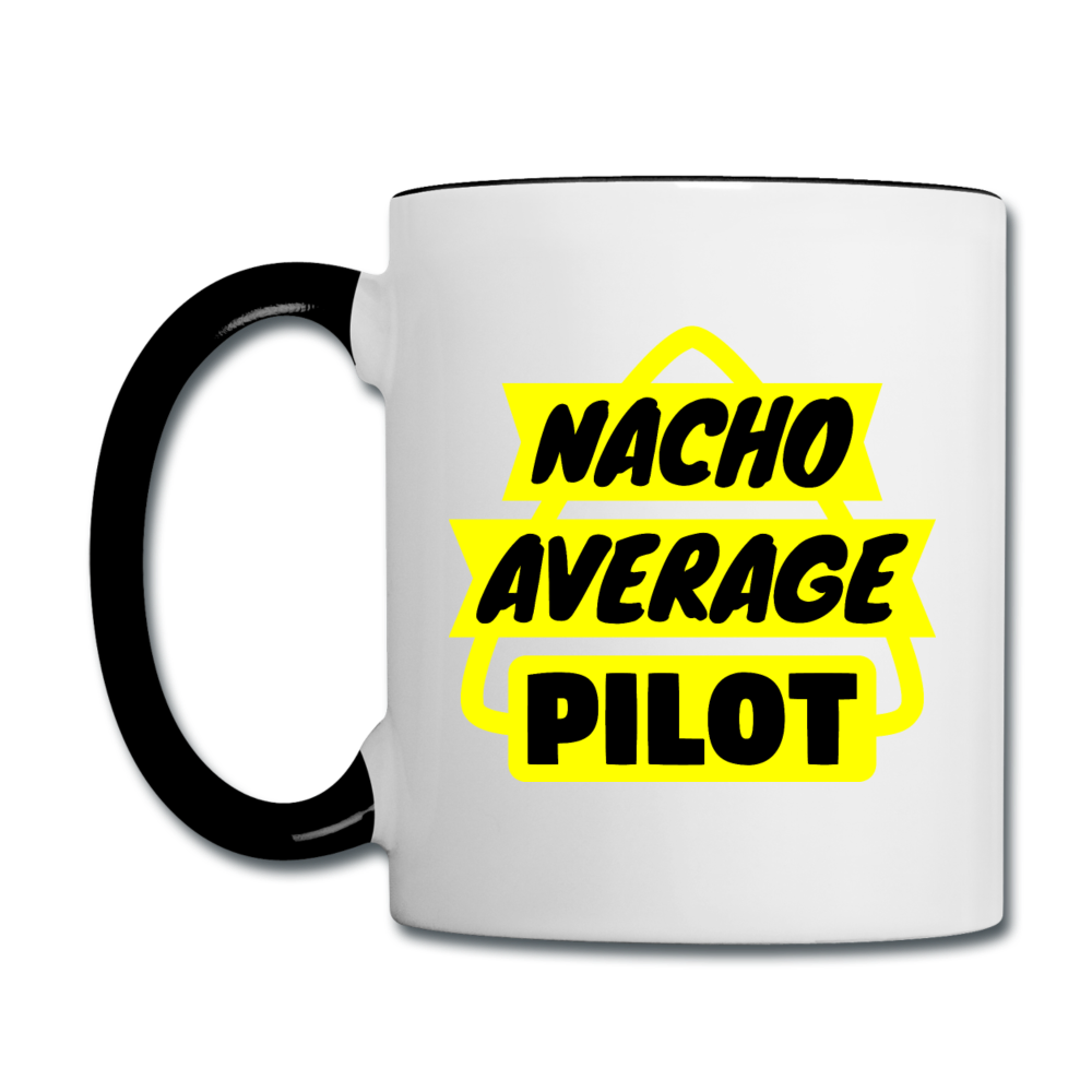 Nacho Average Pilot - Contrast Coffee Mug - white/black