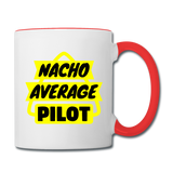 Nacho Average Pilot - Contrast Coffee Mug - white/red