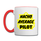 Nacho Average Pilot - Contrast Coffee Mug - white/red