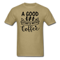 A Good Day Starts With Coffee - Black - Unisex Classic T-Shirt - khaki