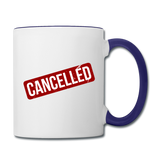 Cancelled - Contrast Coffee Mug - white/cobalt blue