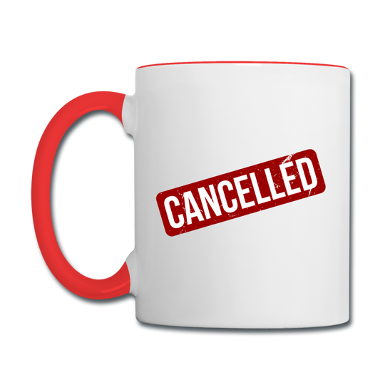 Cancelled - Contrast Coffee Mug - white/red