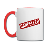 Cancelled - Contrast Coffee Mug - white/red
