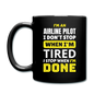 Airline Pilot - Tired - Full Color Mug - black