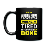 Airline Pilot - Tired - Full Color Mug - black