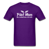 Pilot Mom - Cooler - White - Unisex Classic T-Shirt - purple