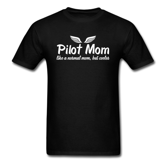 Pilot Mom - Cooler - White - Unisex Classic T-Shirt - black