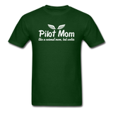 Pilot Mom - Cooler - White - Unisex Classic T-Shirt - forest green