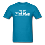 Pilot Mom - Cooler - White - Unisex Classic T-Shirt - turquoise