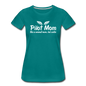 Pilot Mom - Cooler - White - Women’s Premium T-Shirt - teal