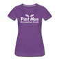 Pilot Mom - Cooler - White - Women’s Premium T-Shirt - purple