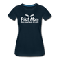 Pilot Mom - Cooler - White - Women’s Premium T-Shirt - deep navy