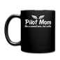 Pilot Mom - Cooler - White - Full Color Mug - black