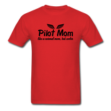 Pilot Mom - Cooler - Black - Unisex Classic T-Shirt - red