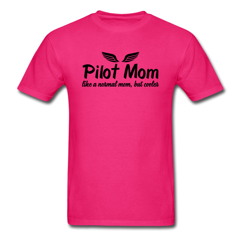 Pilot Mom - Cooler - Black - Unisex Classic T-Shirt - fuchsia