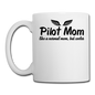 Pilot Mom - Cooler - Black - Coffee/Tea Mug - white