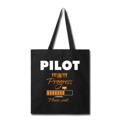 Pilot In Progress - Tote Bag - black