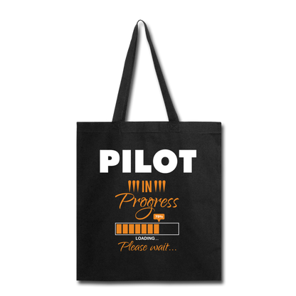 Pilot In Progress - Tote Bag - black