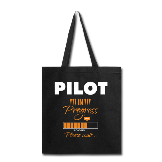 Pilot In Progress - Tote Bag - black