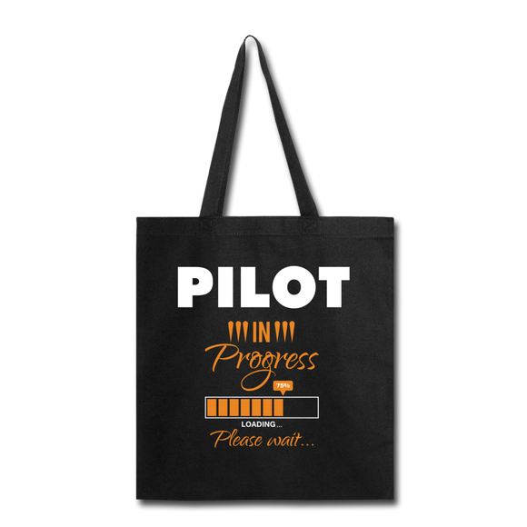Pilot In Progress - Tote Bag - black