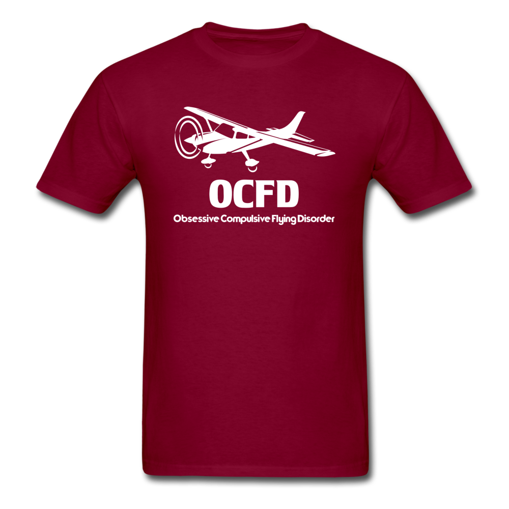 OCFD - White - Unisex Classic T-Shirt - burgundy