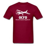 OCFD - White - Unisex Classic T-Shirt - burgundy