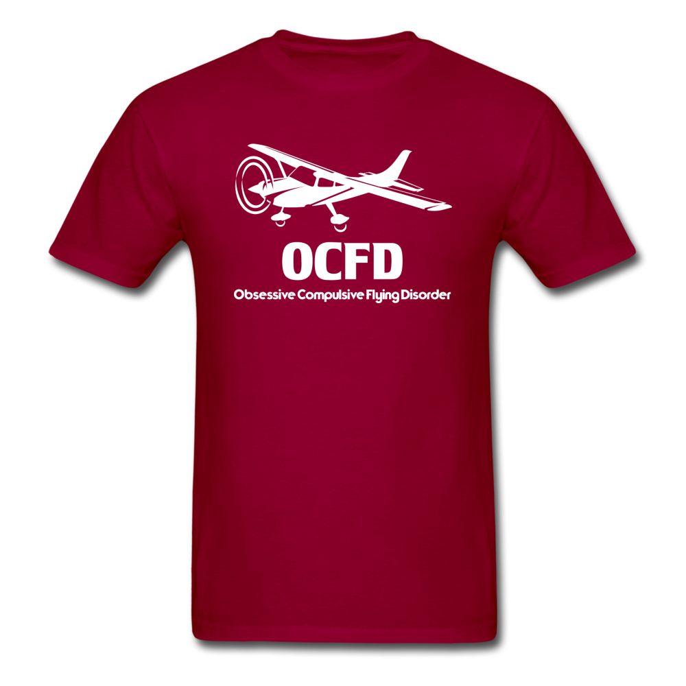 OCFD - White - Unisex Classic T-Shirt - dark red