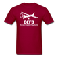 OCFD - White - Unisex Classic T-Shirt - dark red