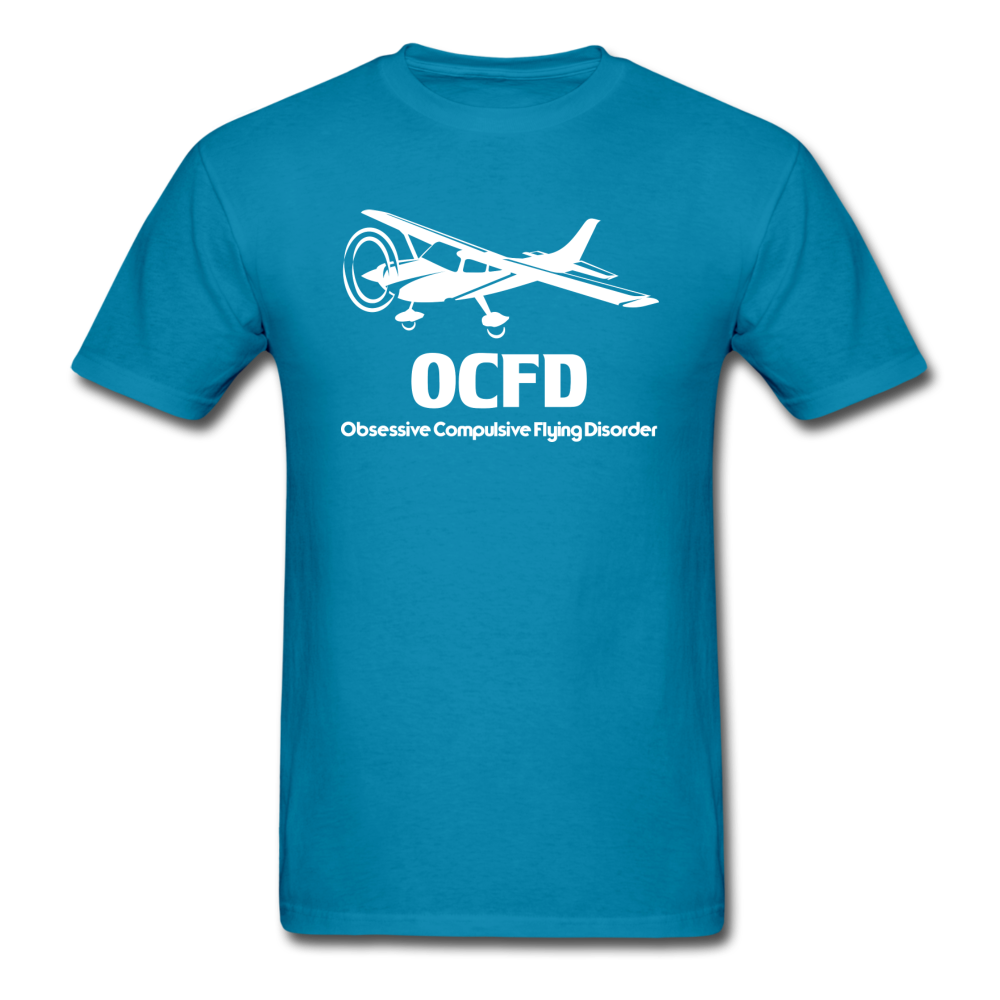 OCFD - White - Unisex Classic T-Shirt - turquoise