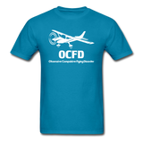 OCFD - White - Unisex Classic T-Shirt - turquoise
