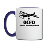 OCFD - Black - Contrast Coffee Mug - white/cobalt blue