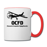 OCFD - Black - Contrast Coffee Mug - white/red