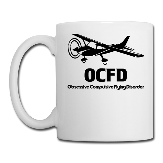 OCFD - Black - Coffee/Tea Mug - white