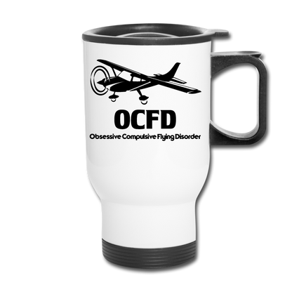 OCFD - Black - Travel Mug - white